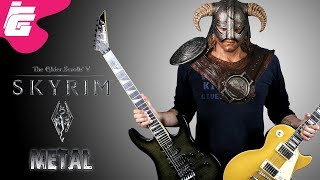 Skyrim quotDragonbornquot  Main Theme EPIC Metal Version  iEddy Gaming [upl. by Samul]