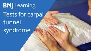 Tests for carpal tunnel syndrome  BMJ Learning [upl. by Brockwell]