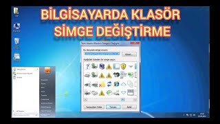 Bilgisayar Klasör Simge Değiştirme [upl. by Ztirf]