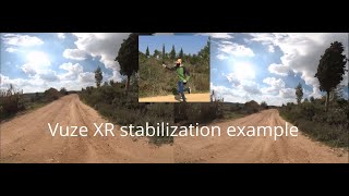 Vuze XR Stabilization example [upl. by Simmie]