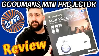 Goodmans Mini Projector Review [upl. by Ynatirb911]