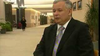 EuroNews  EN  Interview Jaroslaw Kaczynski [upl. by Notnarb]