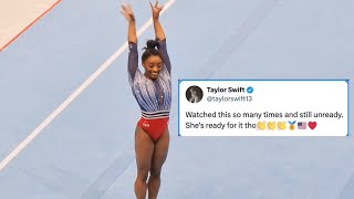 Simone Biles  HUGE 14850 Taylor Swift Routine  Olympic Gymnastics Trials 2024 Day 1 [upl. by Eannyl]