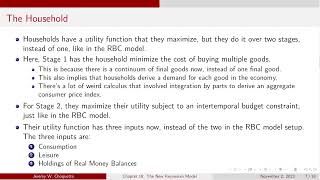 Lecture XX The New Keynesian Model Pt I [upl. by Annayd755]