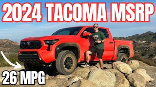 2024 Toyota Tacoma MSRP Break Down  MPG [upl. by Katherina594]