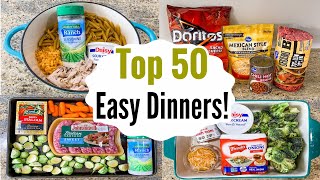 Whats For Dinner 50 of the BEST Quick amp EASY Recipes  Tasty CHEAP Meal Ideas  Julia Pacheco [upl. by Lyman833]