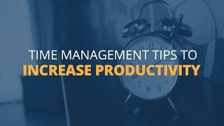 6 Time Management Tips to Increase Productivity  Brian Tracy [upl. by Sonni]