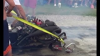 Snowmobile at a Burn Out Contest [upl. by Ganiats]