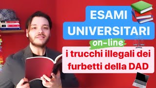 ESAMI UNIVERSITARI ONLINE i “furbetti” della DAD sostituzione è illegale così come copiare [upl. by Romanas]