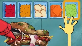 Spongebobs Game Frenzy  Making Crazy Spongebob Sandwich  Nickelodeon Kids Games [upl. by Niliak]