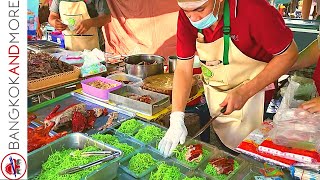 Taste the Best STREET FOOD Breakfast in Bangkok at 8 AM [upl. by Nalliuq]