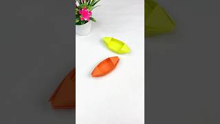 DIY Cute Origami Boat  Easy Paper Craft Tutorial [upl. by Ingamar]