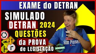 Simulado do DETRAN 2024 Questões da Prova teórica do DETRAN Exame legislação de trânsito 2024 [upl. by Frere183]