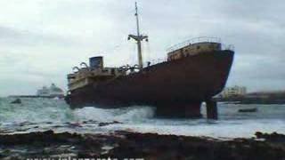 Storm day amp Ship wreck in Lanzarote [upl. by Marelda]