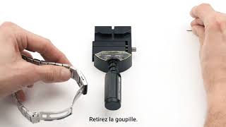 Comment raccourcir bracelet montre Festina avec un chassegoupille [upl. by Brandtr]