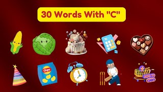 C  30 Words Starting with letter C Letter C Words that starts with CC letter wordsC for words [upl. by Gage]