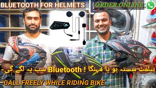 Convert Your Helmet into Bluetooth Headphones  BT22 Device  Bluetooth Intercom  Bluetooth Helmets [upl. by Kayle]