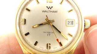 Vintage Waltham Wristwatch with Caliber SGT 1001 [upl. by Schwejda]