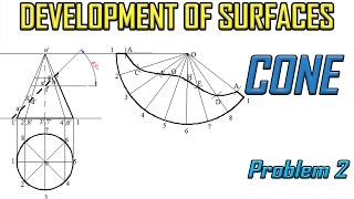 Development of Surface of ConeProblem 2 [upl. by Eillehs]