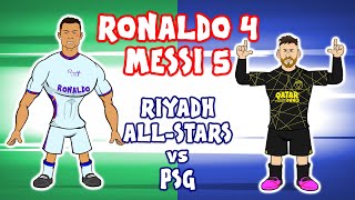 RONALDO vs MESSI 45 Riyadh AllStars vs PSG Friendly 2023 [upl. by Ivonne]