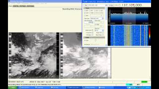 NOAA APT images Received using RTL SDR [upl. by Retsam]