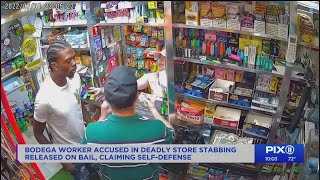 Bodega worker accused in deadly store stabbing released [upl. by Elamef]