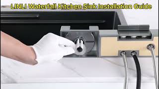 Elegant Waterfall Kitchen Sink Installation Guide  How to Install Waterfall Kitchen Sink [upl. by Isabelita311]