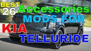 26 Different Accessories MODS You Can Have In Your KIA TELLURIDE For Interior Exterior [upl. by Oirrad771]