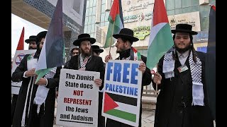 Orthodox Jews protest against State of Israel in NYC [upl. by Akcirret]