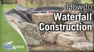 Aquascapes StepbyStep Waterfall Construction [upl. by Remington166]