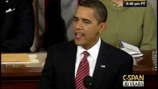 CSPAN President Obama Address to Congress [upl. by Blodget98]