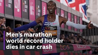 Kelvin Kiptum Men’s marathon world record holder dies in car crash [upl. by Ahsirtak]