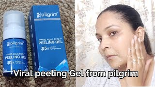 Viral peeling gel from pilgrimSwiss aqua rush rangeGentle Exfoliation amp soft skinHydrated skin [upl. by Sung]