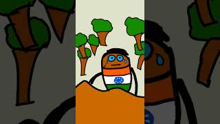 Gandhi helped india 🇮🇳countryballs [upl. by Nsaj]