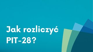 Jak rozliczyć PIT 28 w programie PIT PRO od podatnikinfo [upl. by Wendell]