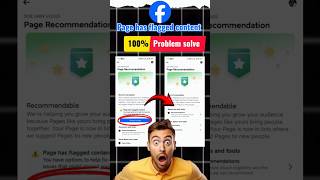 How to Solve Facebook Page Has flagged Content Problem trending shorts [upl. by Norvil495]