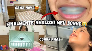 Eu FINALMENTE realizei meu SONHO Dentes novos COMPRINHAS e Cama NOVA [upl. by Blandina762]