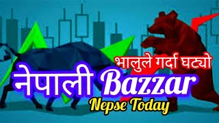 Nepali Bazzar down fall today  nepal stock exchange  mero share [upl. by Anisamot627]