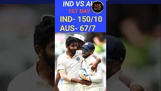 Ind vs aus 1st day match highlights Ind vs Aus test match highlights Aaj ka match ka highlights [upl. by Hagerman]