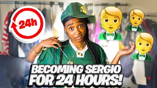 BECOMING SERGIO FOR 24 HOURS 🧑🏽‍💼😱 [upl. by Avilla496]