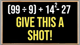 Try Out This Math Problem [upl. by Eanrahs462]