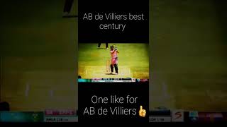 AB de Villiers best century AB de Villiers fastest century world record🥰 [upl. by Aliwt]