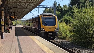 Northern 195008 Runs 1B23 York To Blackpool North At PoultonLeFylde Railway Station [upl. by Hofstetter]