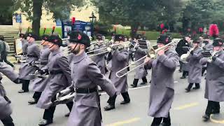 The band and bugles of the rifles in Windsor [upl. by Akinar]