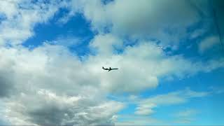 🛫 Airplane Takes Off Seen From the Observatory at Rochester International Airport on Brooks Aven [upl. by Vashtee794]