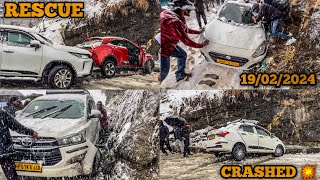 SLIDING CAR IN HEAVY SNOWFALL❄️ IN MANALI  CAR CRASHED 💥 AJ TO JAAN CHALI JATI 5 BHAIYO KI 🥺 [upl. by Radu]