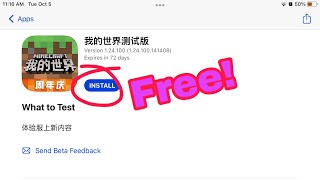 New Install Rare TestFlight Apps iOS 15 MinecraftCN [upl. by Eizle]