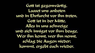 EG 165 Gott ist gegenwärtig [upl. by Tabby]