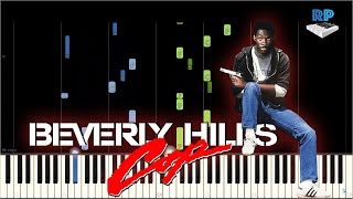 Axel F  Beverly Hills Cop  Synthesia Piano Tutorial [upl. by Anert976]