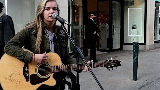 Dublin Busker Zoe Clarke with an excellent cover of quotFalling Slowlyquot from the Motion Picture Once [upl. by Amelita]